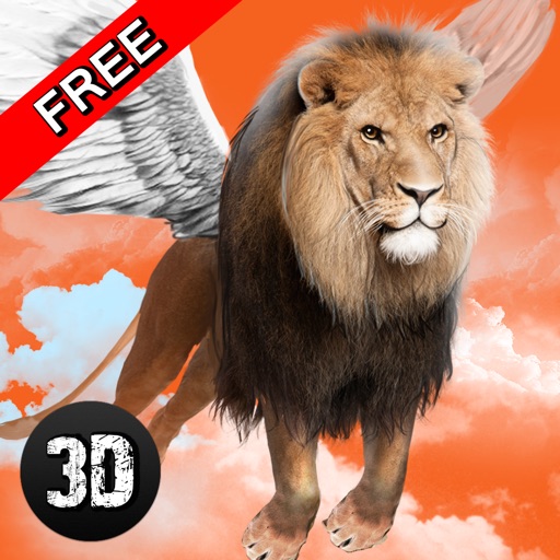 Wild Flying Lion Simulator 3D iOS App