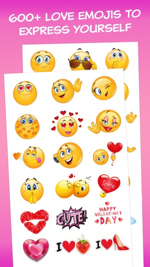 Love Emoji - Extra Emojis and Emoticons for Valentines Day(圖1)-速報App