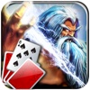 Zeus Solitaire Pyramid Playing Cards Live