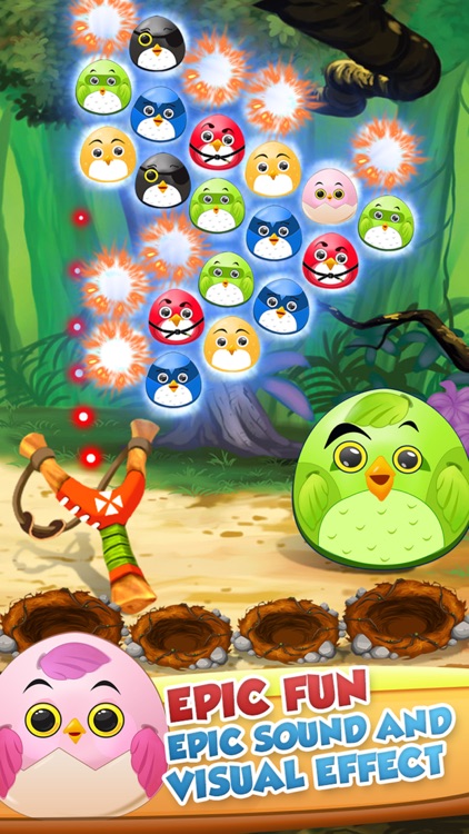 Pop The Birdy - Bubble Shooter Cross Finger Puzzles screenshot-4