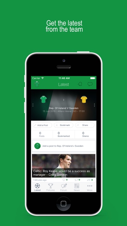 Fan App for Ireland Football