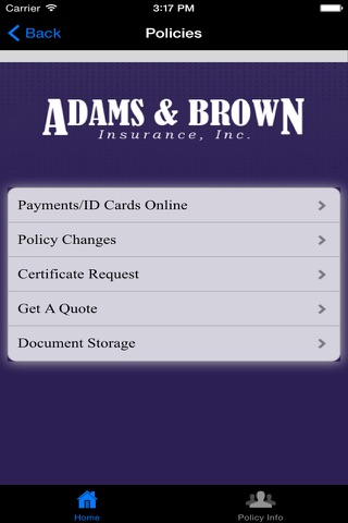Adams & Brown Insurance screenshot 4