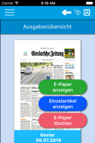 Goslarsche Zeitung E-Paper screenshot 2