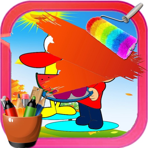 Coloring Page Cast Pocoyo Version iOS App