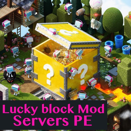 Lucky Block Mod Edition Servers for Minecraft PE ( Pocket Edition ) icon