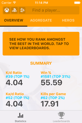 TRN Stats for Overwatch screenshot 2