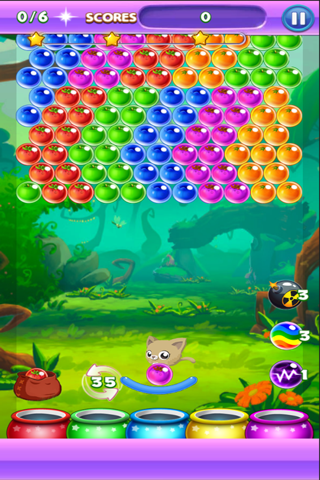 Kitty Bubble Pop GO : Newest Bubble Shooter Pet Recure Puzzle HD 2016 screenshot 3