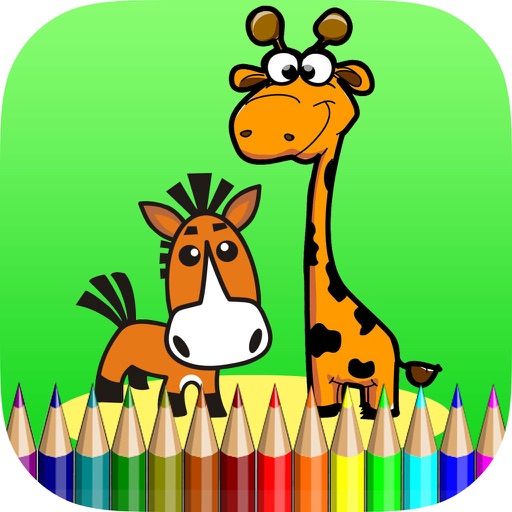 Horse Coloring Book for Kids Icon