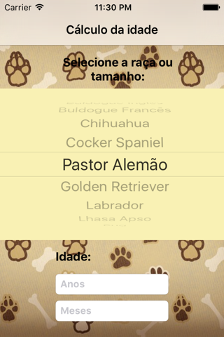 Cálculo da idade do cão screenshot 3