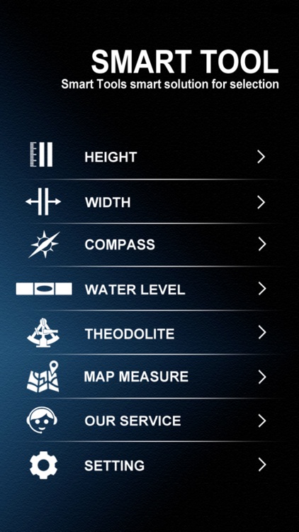 smart tool : clinometer + water level + compass + range finder + tape and map measure