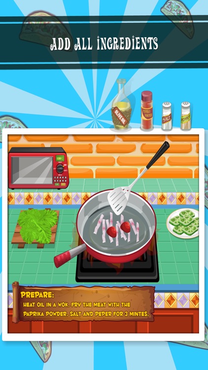 Tessa’s Taco’s – learn how to bake your taco’s in this cooking game for kids screenshot-3