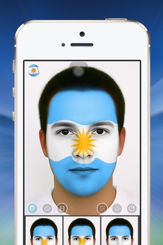 Flag Face Argentina screenshot 3