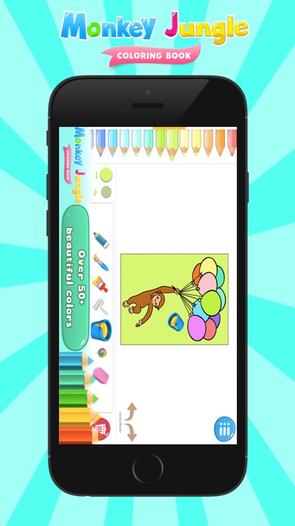 Monkey Jungle Coloring Books screenshot-3