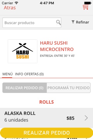 Haru Sushi screenshot 2