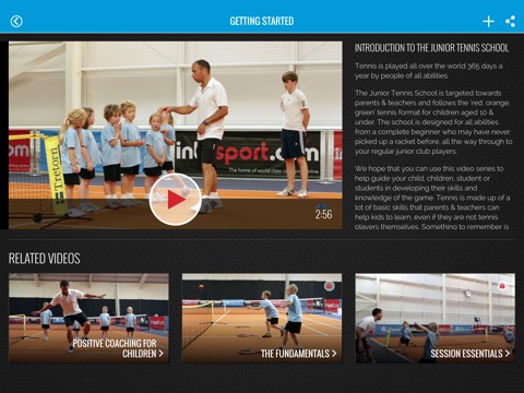 Junior Tennis School - video coaching guides screenshot 4