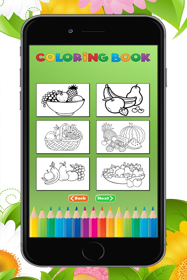 The Fruit Coloring Book for Children: Learn to Color an apple, banana, orange and more screenshot 3