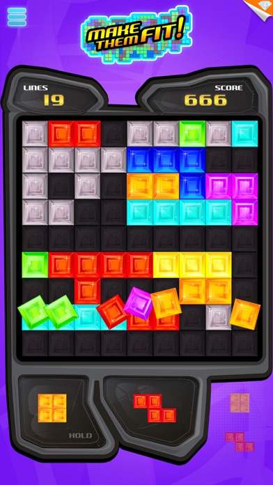 Make Them Fit! ~ tetromino puzzle screenshot 3