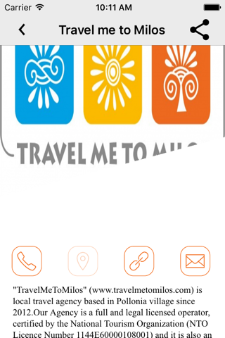 Milos Guide App - náhled
