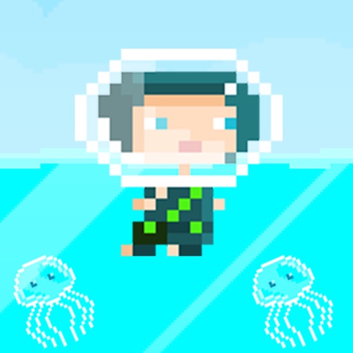 Swim Swim Water Boy - 8bit Pixel Art Game Icon