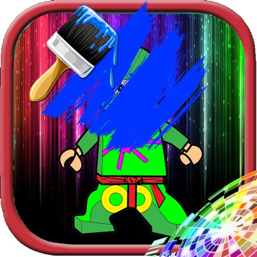 Coloring Page For Kids Free Lego Ninja Go Version Icon