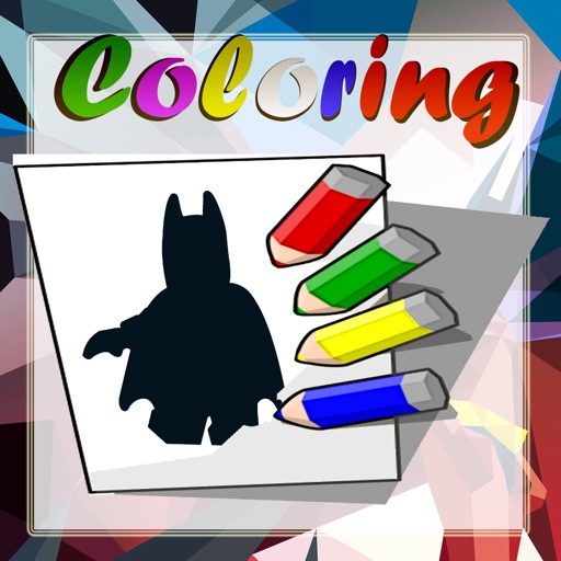 Kids Coloring Book for Lego Bat man Edition iOS App