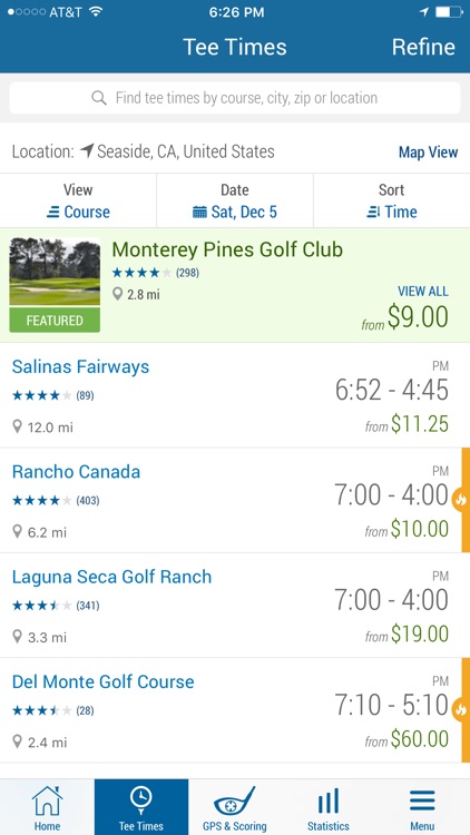 GolfNow – Book Tee Times, Golf GPS, Scorecard