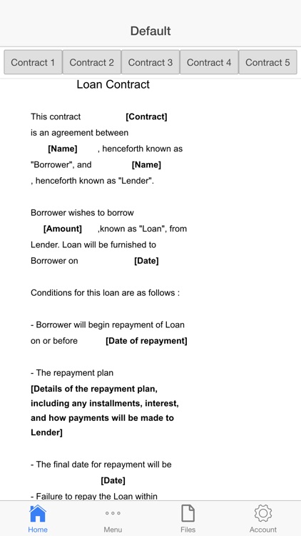 Loan Contract