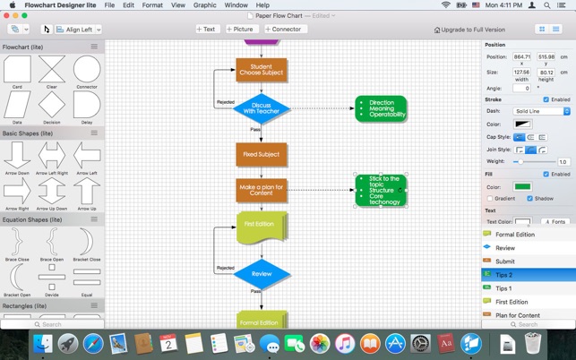 lite designer flowchart Storeâ€™da App Flowchart Designer lite Mac