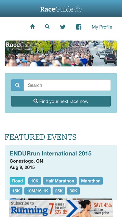 RaceGuide – Running Events, Race Finder & Marathon Calendar