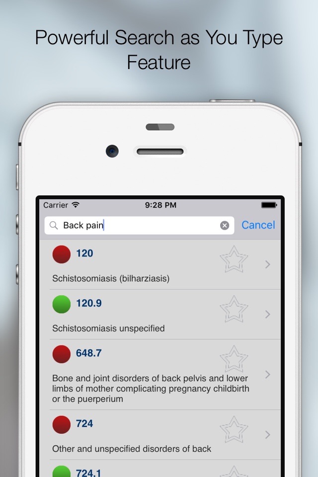 ICD9 On the Go screenshot 2
