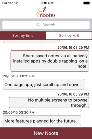 Nootes screenshot 2