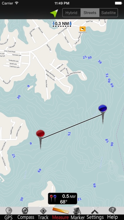 Lake Norman GPS Nautical charts