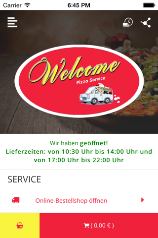 Welcome Pizza - náhled