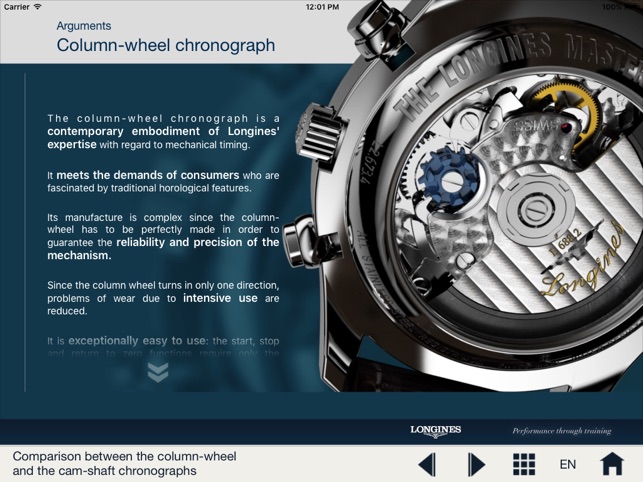 LONGINES COLUMN-WHEEL CHRONOGRAPH APPLICATION(圖2)-速報App