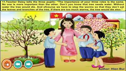 How to cancel & delete Three pupils planting a tree (story and game for kids) from iphone & ipad 3