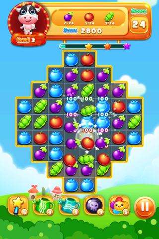 Garden World Crush Skull Edition- Smash the Jelly to Candy the Frozen Diamond skull screenshot 4