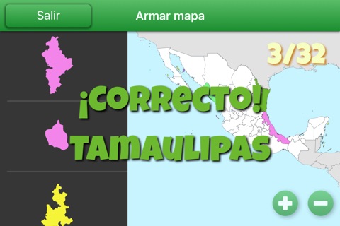 México Geo: Mapa de México para armar, didáctico en rompecabezas para aprender los estados screenshot 3