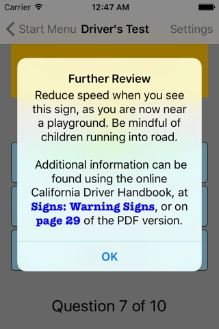 DMV Practice Test - California screenshot 2
