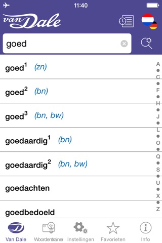 German Dictionary Pro- Van Dale Unabridged dictionary screenshot 2