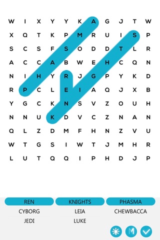 Word Search Quiz: Star Wars Edition - Science Fiction Crossword Puzzle Game featuring Movie Episode I - VII screenshot 4