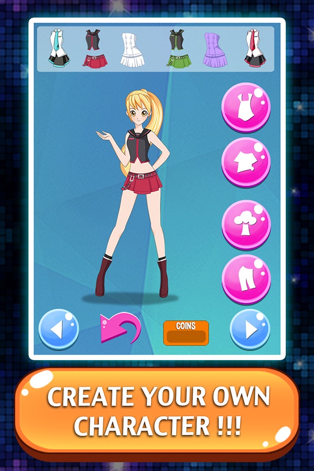 Dress Up Games Vocaloid Fashion Girls - Make Up Makeover Beauty Salon Game for Girls & Kids Free screenshot 2