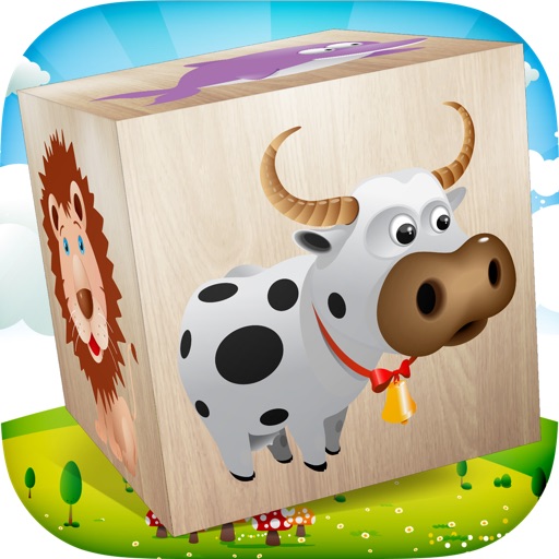 Animals 3D Puzzle for Kids - best wooden blocks fun educational game for young children Icon