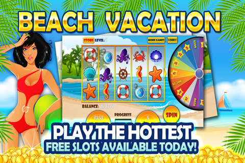 Aloha Beach Slots Mega Casino - DELUXE - Search for The Golden Sand screenshot 2