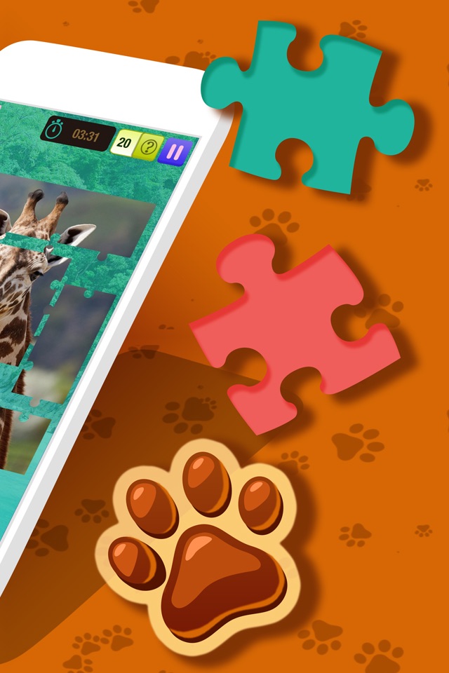 Animal Jigsaw Puzzle – Free Memory, Brain Exercise Game For Kids and Adult.s screenshot 2