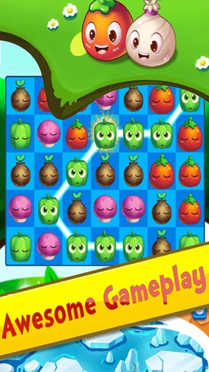 Sweet Farm Blast Vegetables Free Connect Match 3 Game(圖1)-速報App