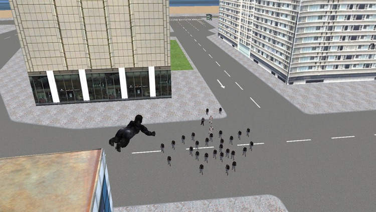Real Gorilla vs Zombies - City screenshot-3