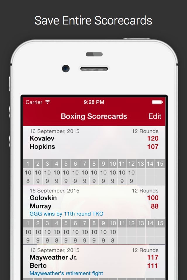 Boxing & MMA Scorecard - Fight Night screenshot 3