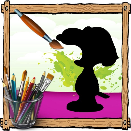 Paint For Kids Games Snoopy Edition iOS App