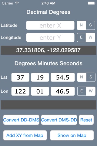 Coordinate Converter DD DMS screenshot 3