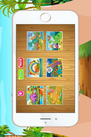 Dinosaur Games for kids Free - Jigsaw Puzzles for Preschool and Toddlers screenshot 2